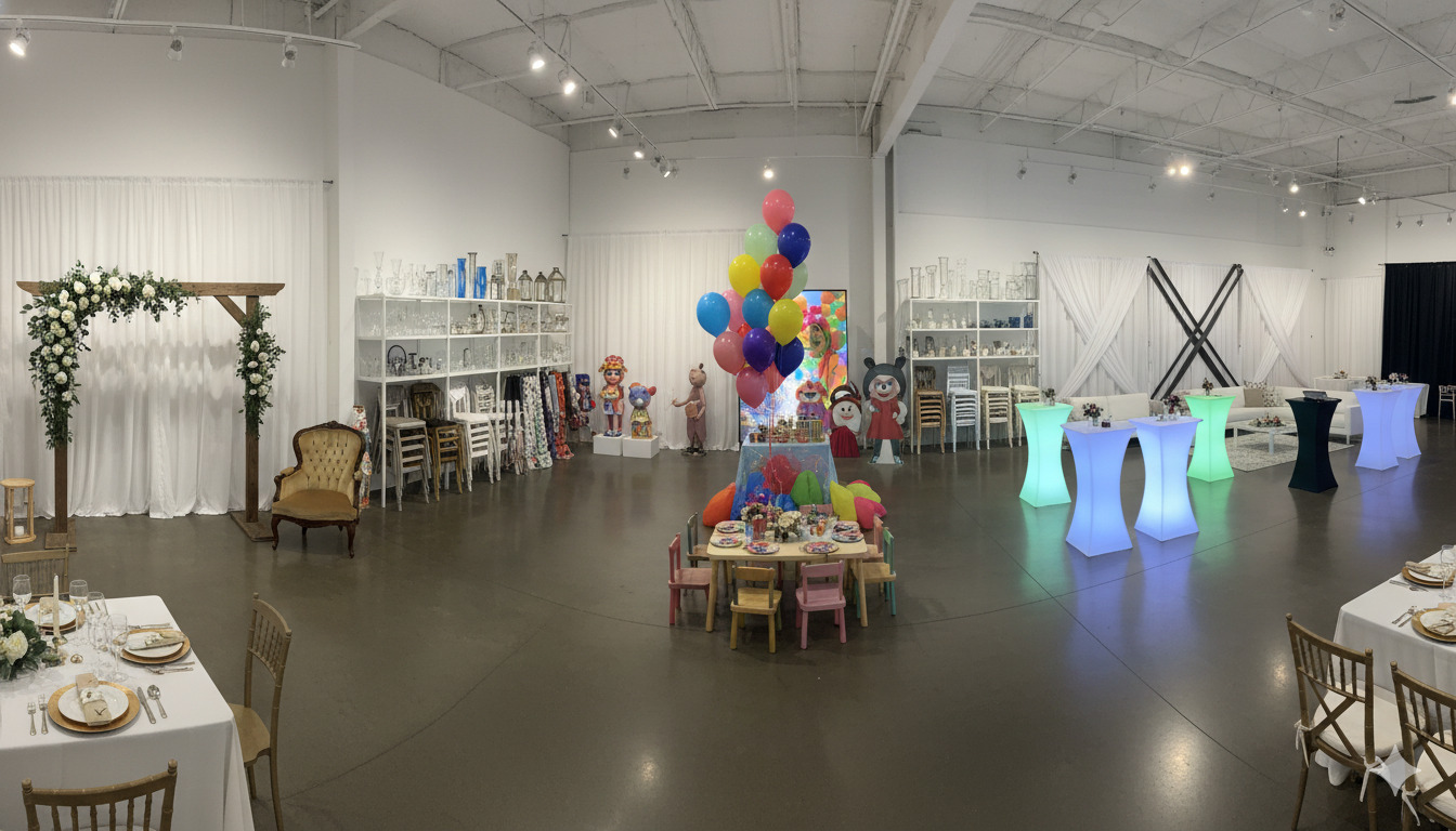 Event decoration rentals showcase